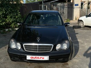 2002 Mercedes-Benz C-Класс 200 II (W203), чёрный, 634000 рублей, вид 2