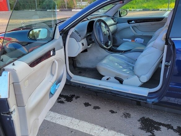 1997 Mercedes-Benz CLK-Класс 200 I (W208), синий, 475000 рублей - вид 10