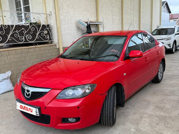 2008 Mazda 3 I (BK) Рестайлинг, красный, 630000 рублей
