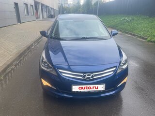 2016 Hyundai Solaris I Рестайлинг, синий, 1350000 рублей, вид 1