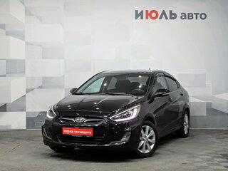 2013 Hyundai Solaris I, чёрный, 870000 рублей, вид 1