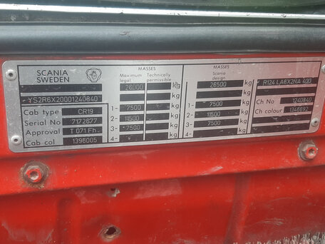 1998 Scania 4-Series, красный, 1205000 рублей, вид 2