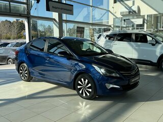 2016 Hyundai Solaris I Рестайлинг, синий, 1095000 рублей, вид 1
