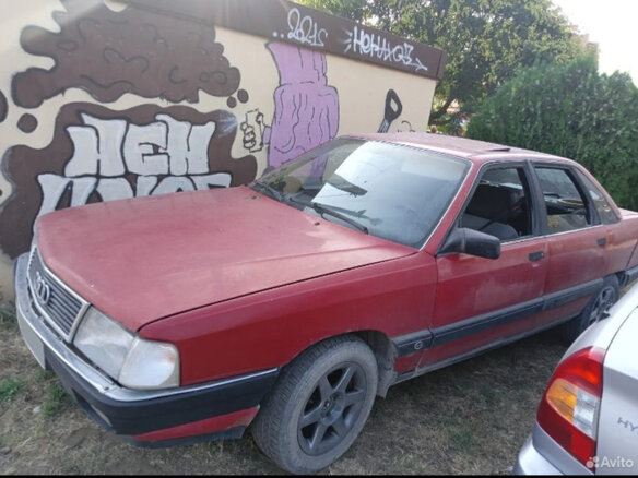 1990 Audi 100 III (C3) Рестайлинг, красный, 150000 рублей - вид 1