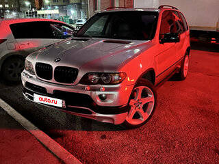 2004 BMW X5 3.0i I (E53) Рестайлинг, серебристый, 1750000 рублей, вид 4