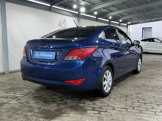 2016 Hyundai Solaris I Рестайлинг, синий, 999000 рублей, вид 3