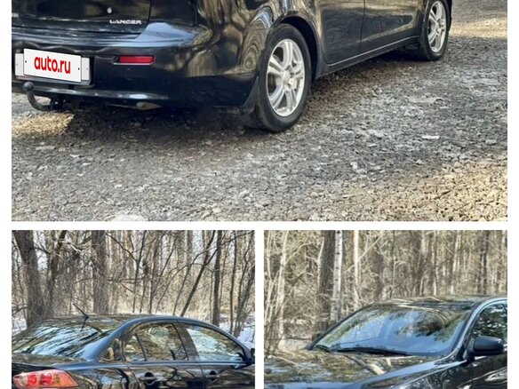 2007 Mitsubishi Lancer X, чёрный, 620000 рублей - вид 4