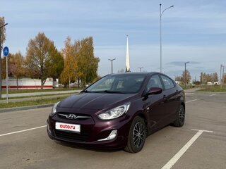 2014 Hyundai Solaris I, фиолетовый, 1080000 рублей, вид 1
