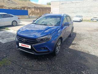 2020 Lada (ВАЗ) Vesta SW Cross I, синий, 975000 рублей, вид 4