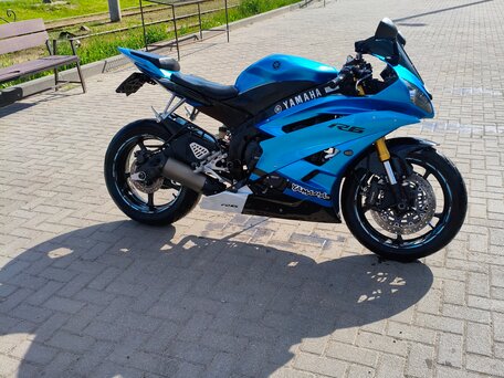 2005 Yamaha YZF-R6, синий, 650000 рублей, вид 2