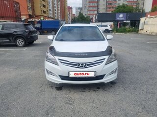 2016 Hyundai Solaris I Рестайлинг, белый, 845000 рублей, вид 4