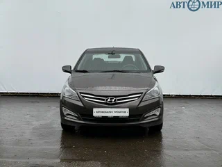 2015 Hyundai Solaris I Рестайлинг, коричневый, 515000 рублей, вид 2