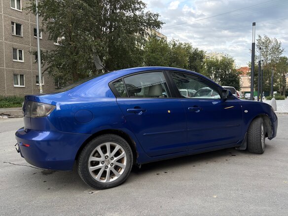 2008 Mazda 3 4-speed I (BK) Рестайлинг, синий - вид 6