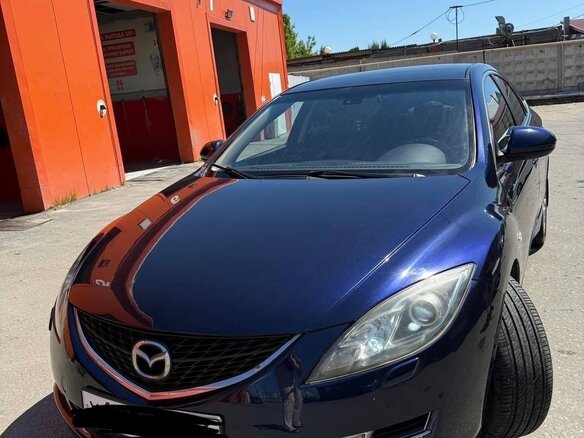 2008 Mazda 6 II (GH), синий, 720000 рублей