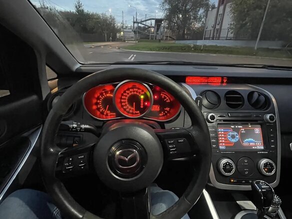 2008 Mazda CX-7 I, чёрный, 600000 рублей - вид 9
