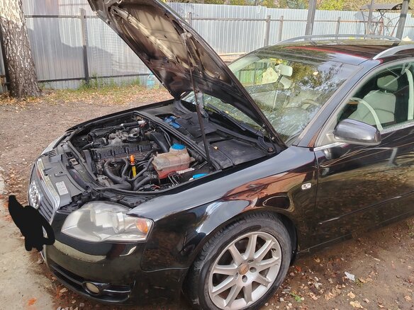 2007 Audi A4 8V III (B7), чёрный, 610000 рублей - вид 1