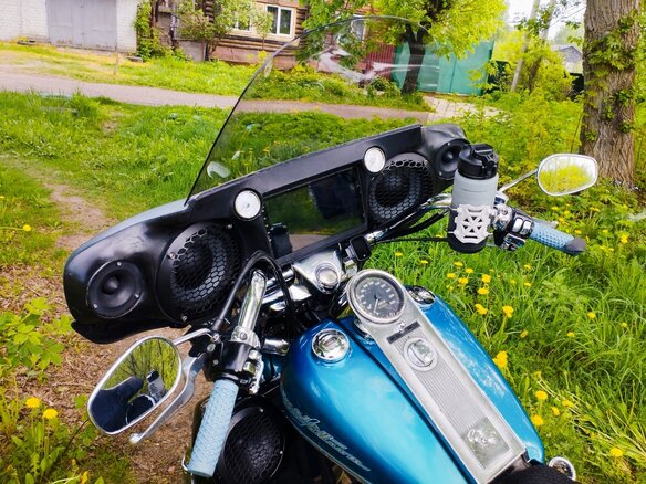 1995 Harley-Davidson Road King, синий, 800000 рублей - вид 8