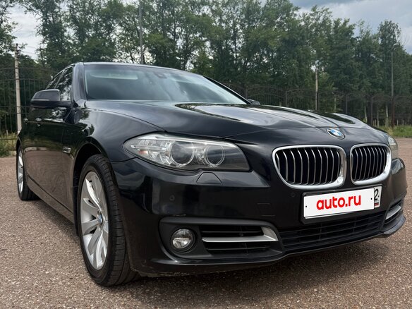 2015 BMW 5 серии 520i VI (F10/F11/F07) Рестайлинг, чёрный, 1999000 рублей