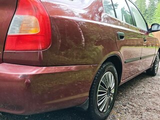 2007 Hyundai Accent ТагАЗ II, красный, 400000 рублей, вид 4