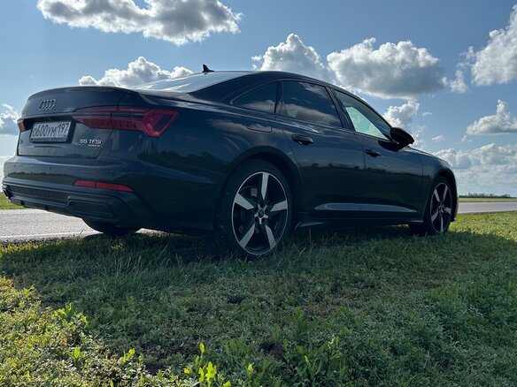 2018 Audi A6 55 TFSI V (C8), чёрный - вид 4