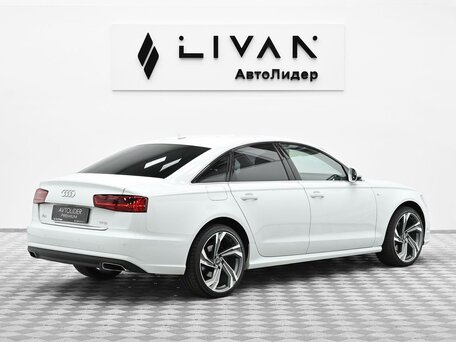 2015 Audi A6 IV (C7) Рестайлинг, белый, 1675000 рублей, вид 4