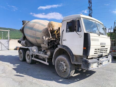 2001 КамАЗ Автобетоносмеситель, белый, 800000 рублей, вид 3