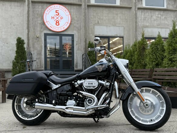 2018 Harley-Davidson Fat Boy, синий, 2200000 рублей