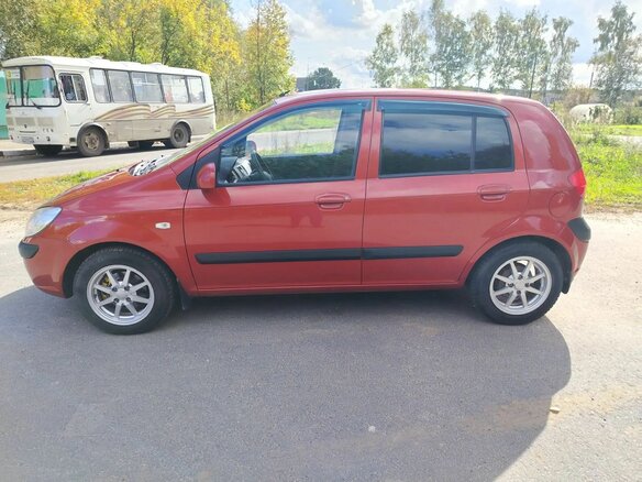 2008 Hyundai Getz I Рестайлинг, красный - вид 4
