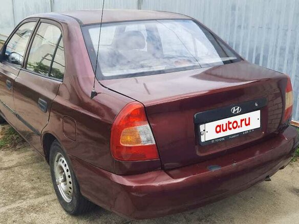 2007 Hyundai Accent ТагАЗ II, красный, 250000 рублей - вид 9