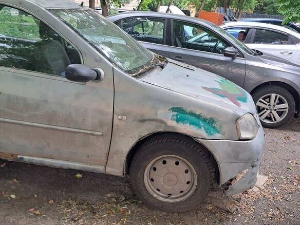2007 Renault Logan I, серый, 110000 рублей - вид 8