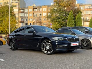 2019 BMW 5 серии 520d xDrive VII (G30/G31/G38), синий, 3350000 рублей, вид 2