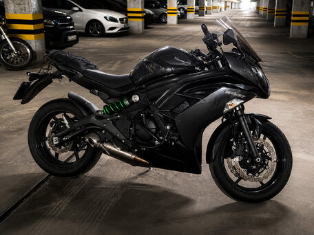 2016 Kawasaki ER-6F (Ninja 650R), чёрный, 600000 рублей, вид 1