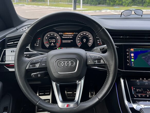 2019 Audi Q8 55 TFSI I (4M), серый, 6100000 рублей - вид 22