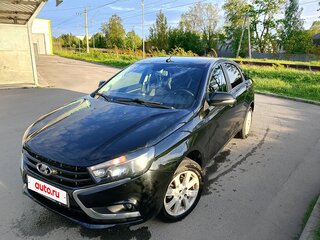 2021 Lada (ВАЗ) Vesta I, чёрный, 1150000 рублей, вид 4