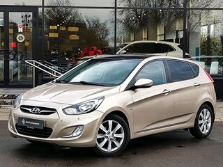 2012 Hyundai Solaris I, бежевый, 1289000 рублей, вид 1