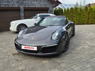 2017 Porsche 911 Targa 4 VII (991) Рестайлинг, зелёный, 13500000 рублей, вид 3