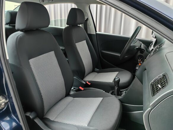 2015 Volkswagen Polo V, синий, 799000 рублей - вид 6