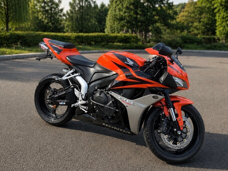 2008 Honda CBR 600RR, оранжевый, 660000 рублей, вид 2