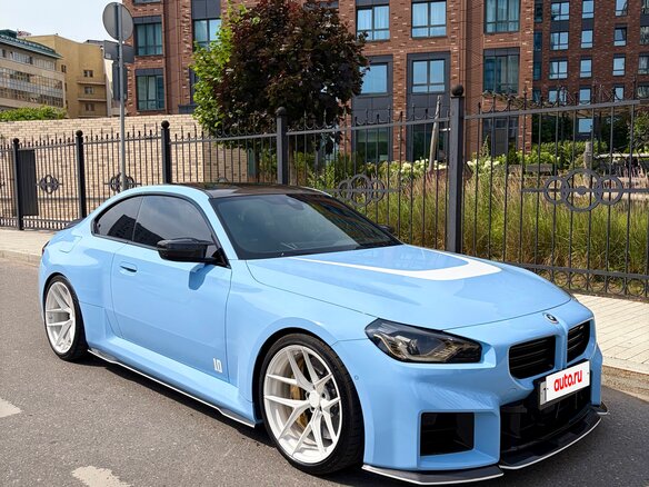 2023 BMW M2 G87, синий - вид 1