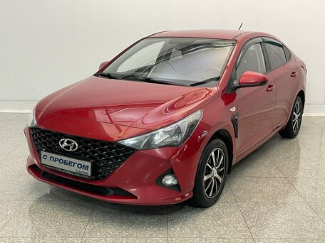 2020 Hyundai Solaris II Рестайлинг, красный, 1375000 рублей, вид 1