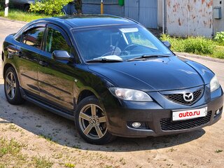 2008 Mazda 3 I (BK) Рестайлинг, чёрный, 430000 рублей, вид 1