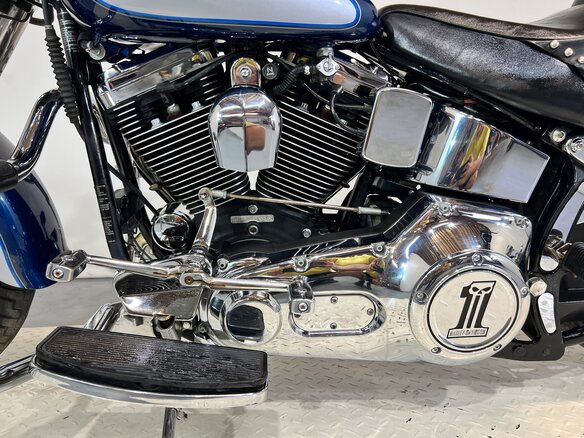 1999 Harley-Davidson Fat Boy, синий, 780000 рублей - вид 19