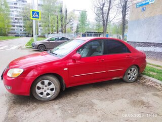 2007 Kia Cerato I Рестайлинг, красный, 240000 рублей, вид 4