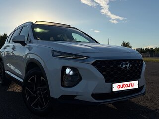 2019 Hyundai Santa Fe IV, белый, 3300000 рублей, вид 4