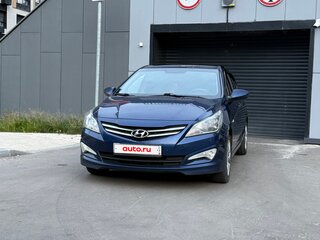 2015 Hyundai Solaris I Рестайлинг, синий, 620000 рублей, вид 4