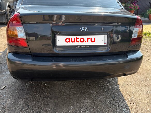 2005 Hyundai Accent ТагАЗ II, чёрный - вид 2