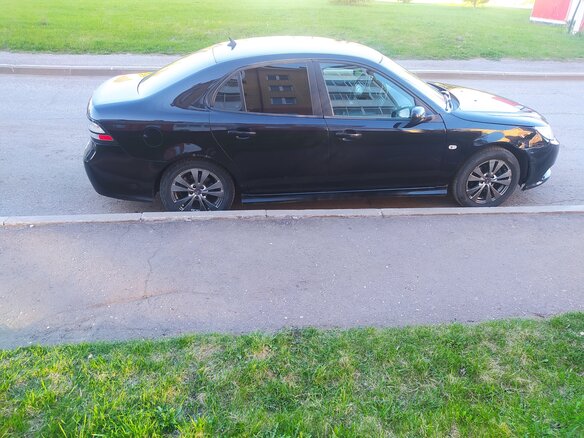 2008 Saab 9-3 II Рестайлинг, чёрный, 360000 рублей - вид 3