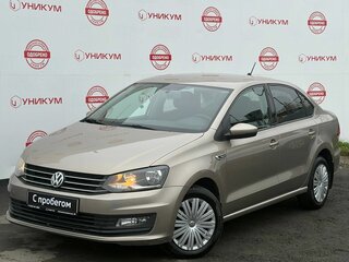2018 Volkswagen Polo V Рестайлинг, бежевый, 1039000 рублей, вид 1