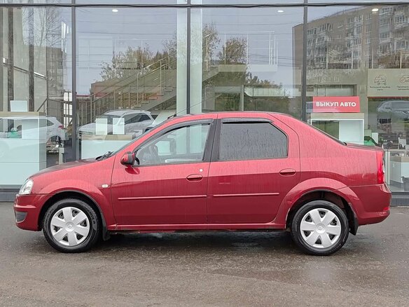 2011 Renault Logan I Рестайлинг, красный, 349000 рублей - вид 7