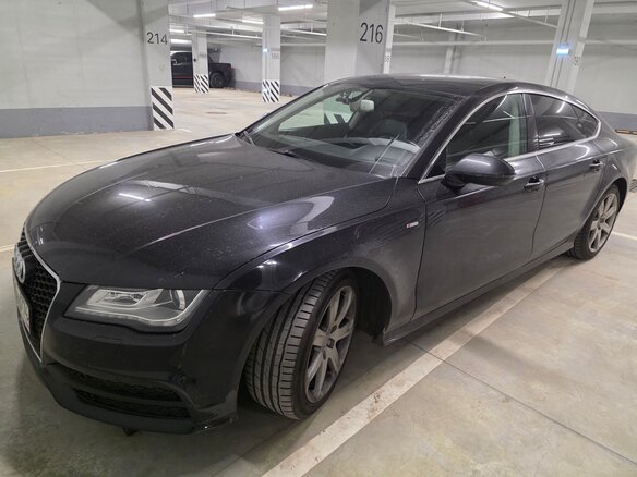 2012 Audi A7 I (4G), чёрный, 1950000 рублей - вид 1